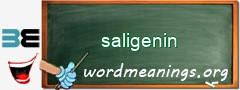 WordMeaning blackboard for saligenin